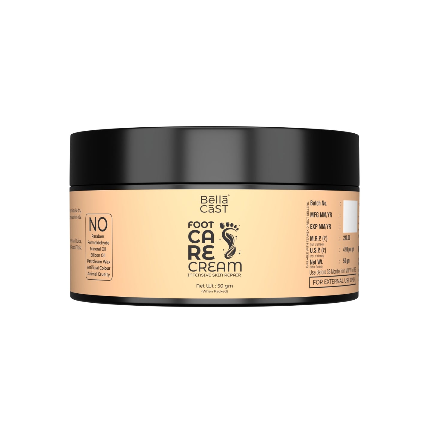Foot Care Cream for Cracked Heels & Dry Feet – Deep Moisturizing Repair Formula