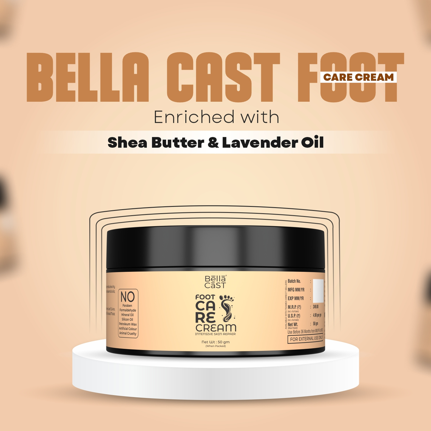 Foot Care Cream for Cracked Heels & Dry Feet