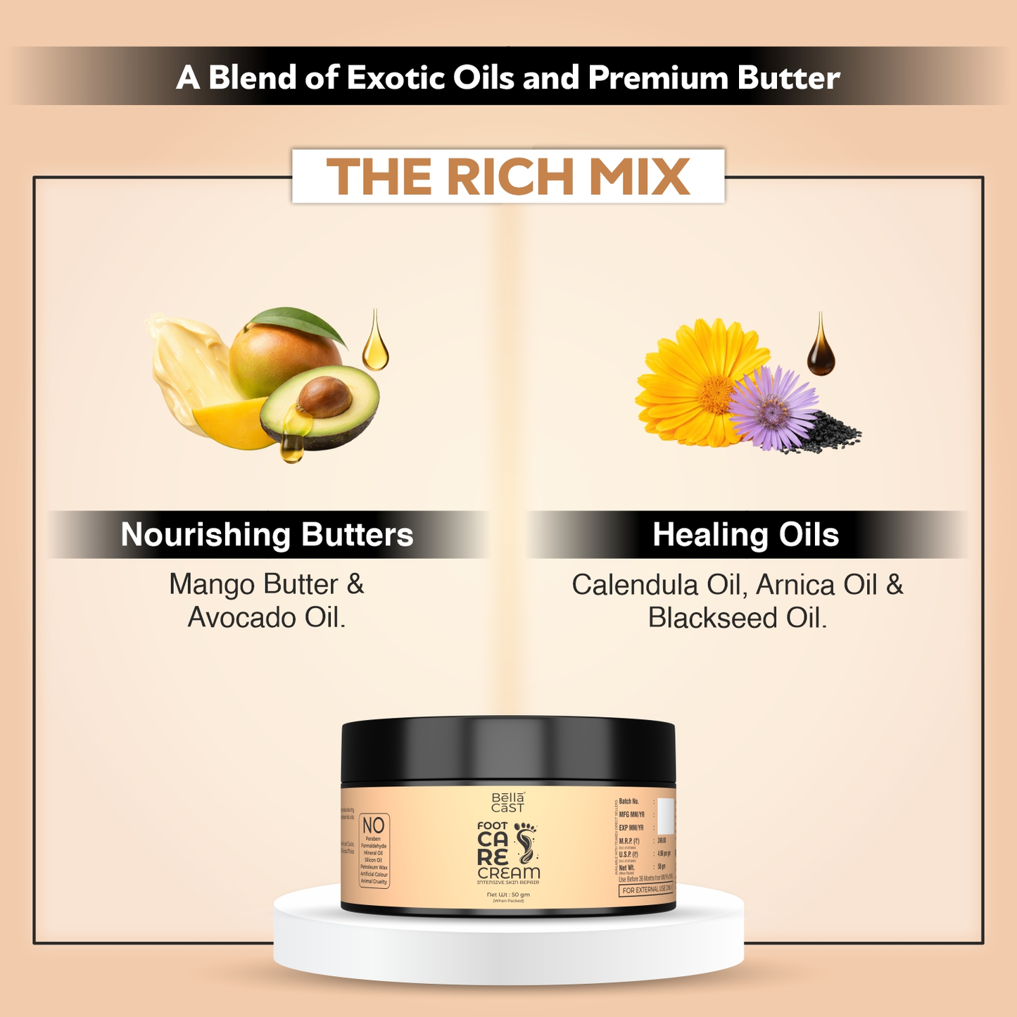 Foot Care Cream for Cracked Heels & Dry Feet