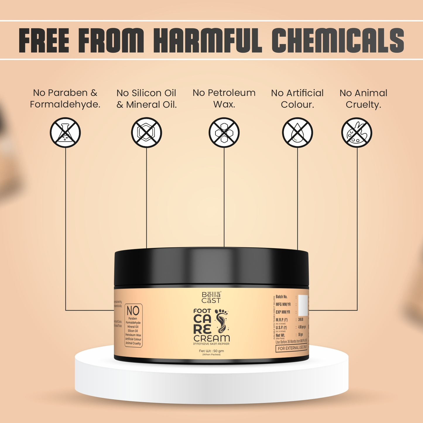 Foot Care Cream for Cracked Heels & Dry Feet