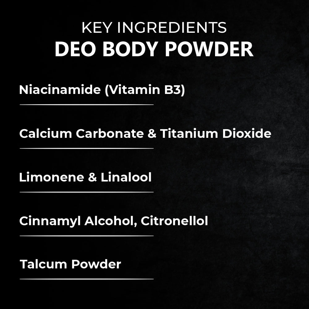 BellaCast Hydra Energy Deo Body Powder for Men – Long-Lasting Freshness & Odor Control (100g)