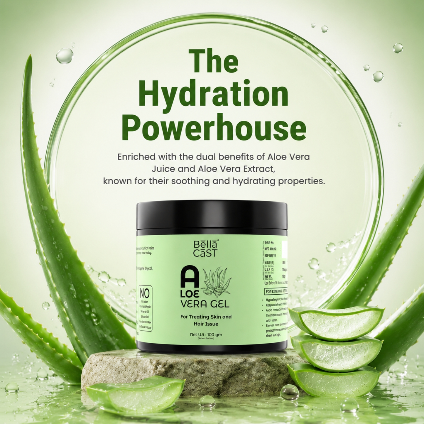 Aloe Vera Gel For Skin And Hair Care