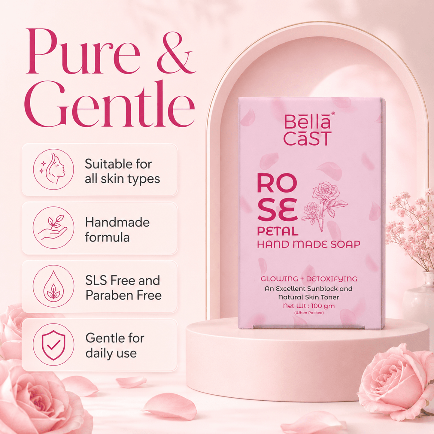 Rose Petal Handmade Soap