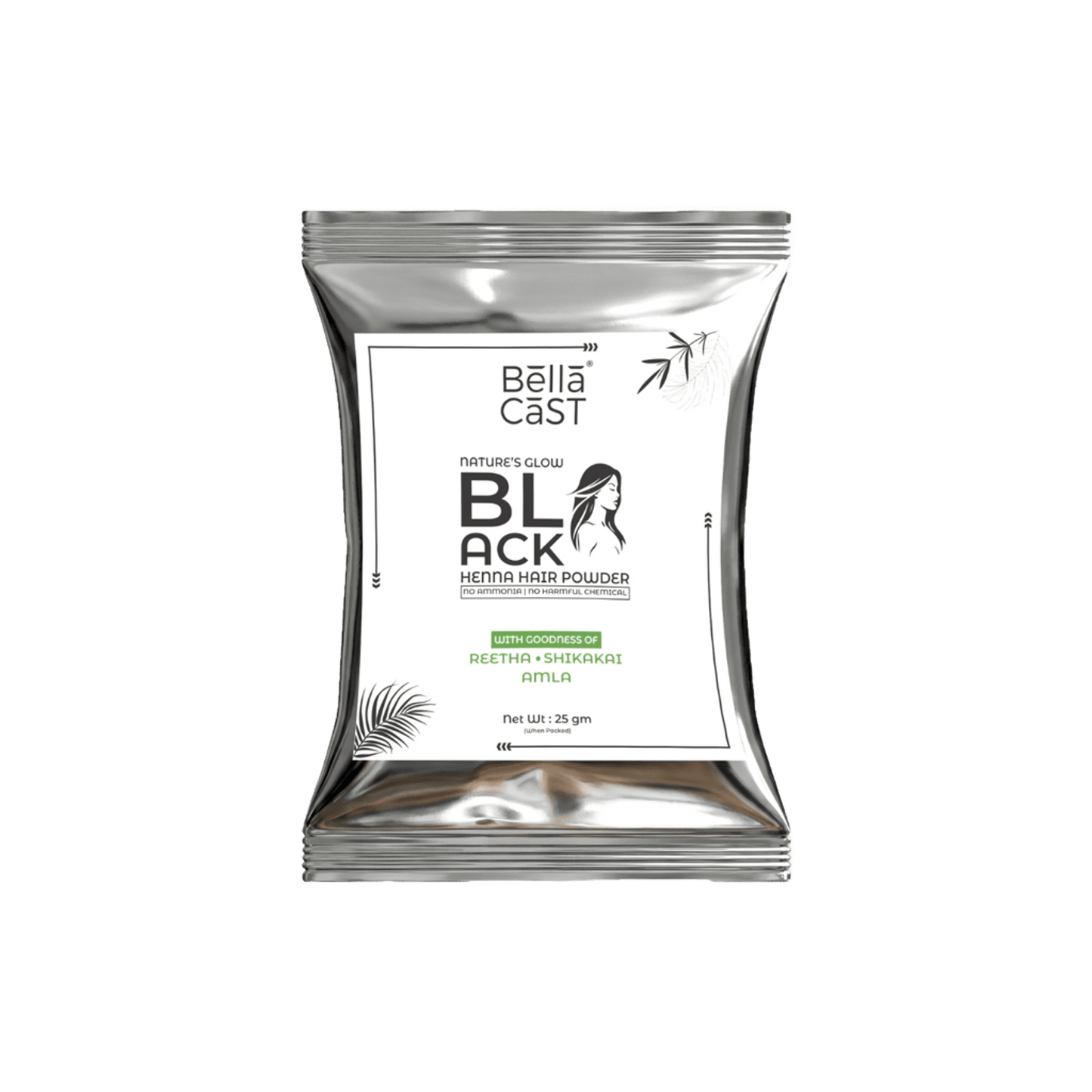 Black Henna Hair Color Powder
