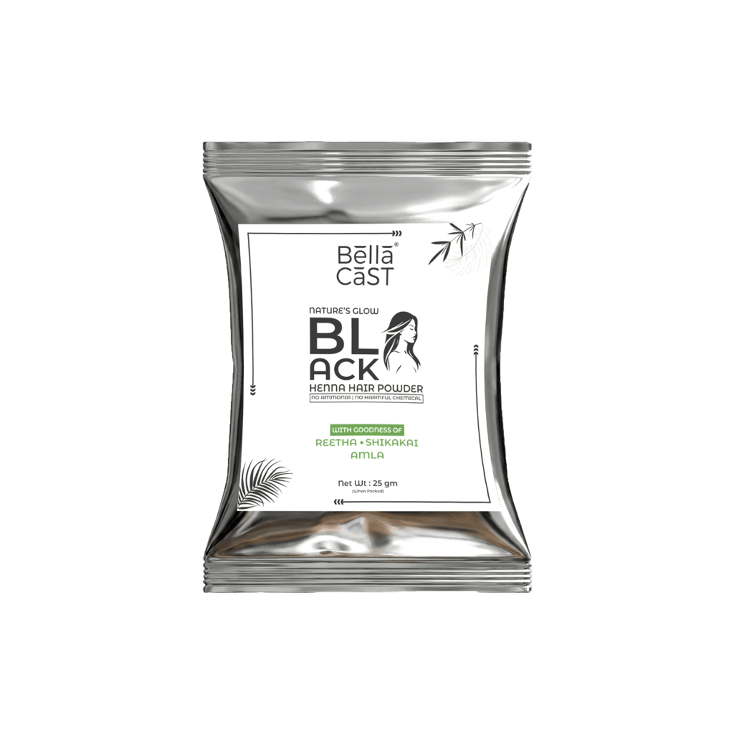 Black Henna Hair Color Powder