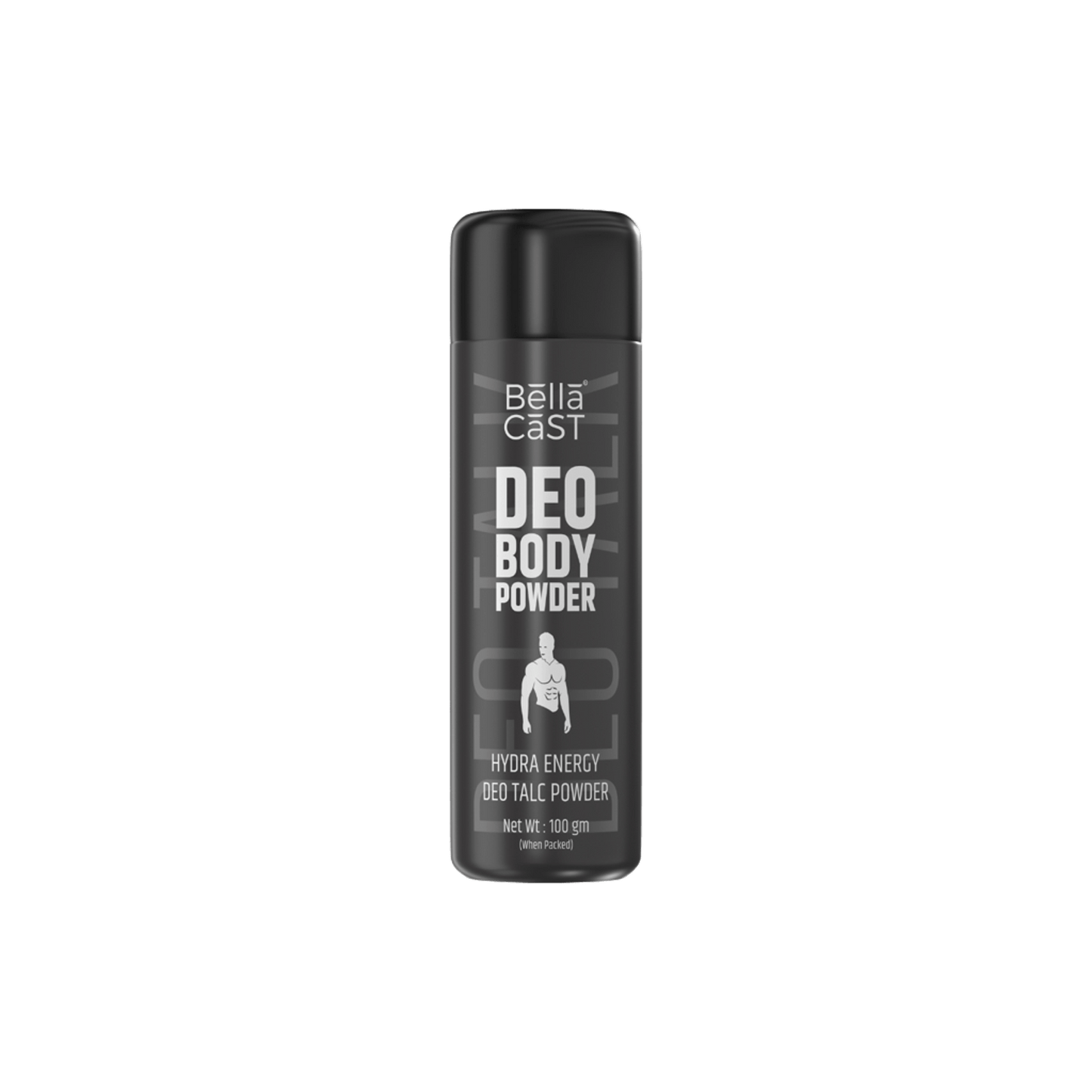 BellaCast Hydra Energy Deo Body Powder for Men – Long-Lasting Freshness & Odor Control (100g)