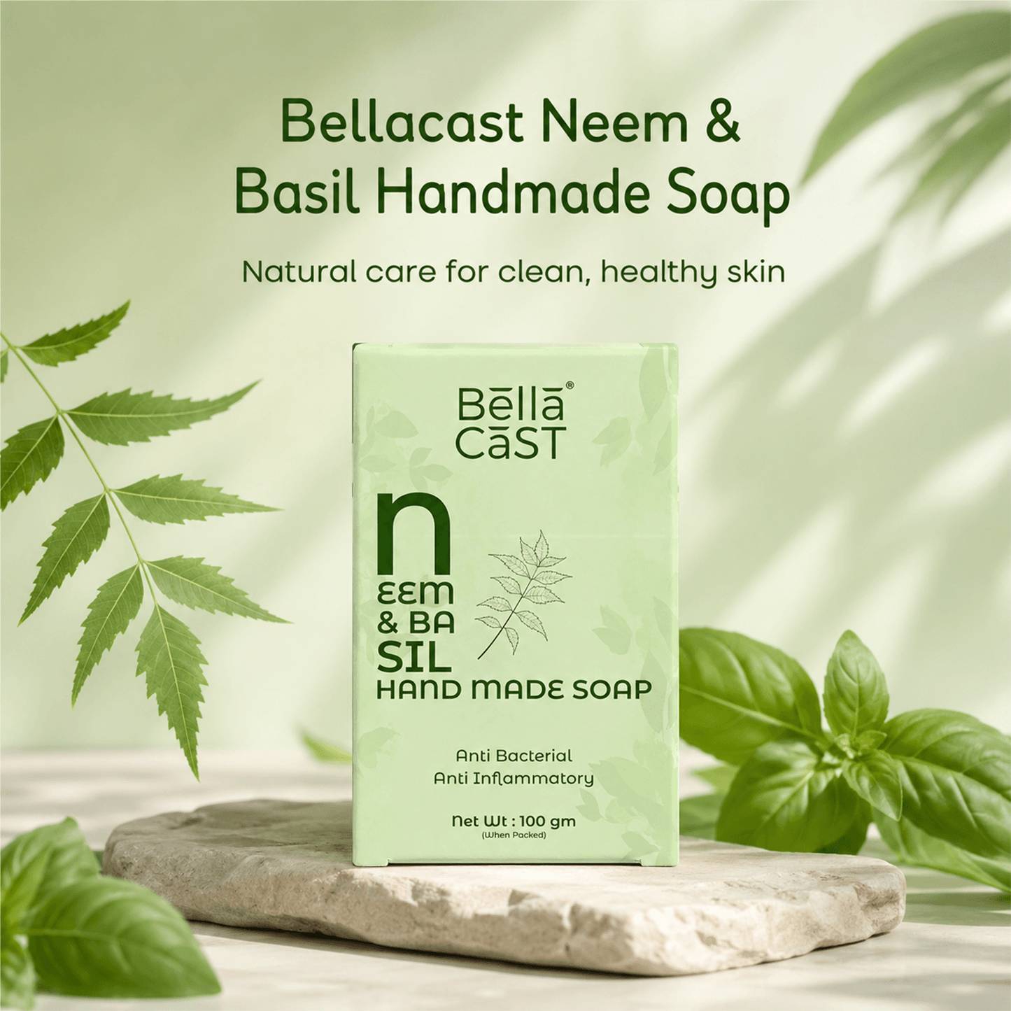 Neem & Basil Handmade Soap