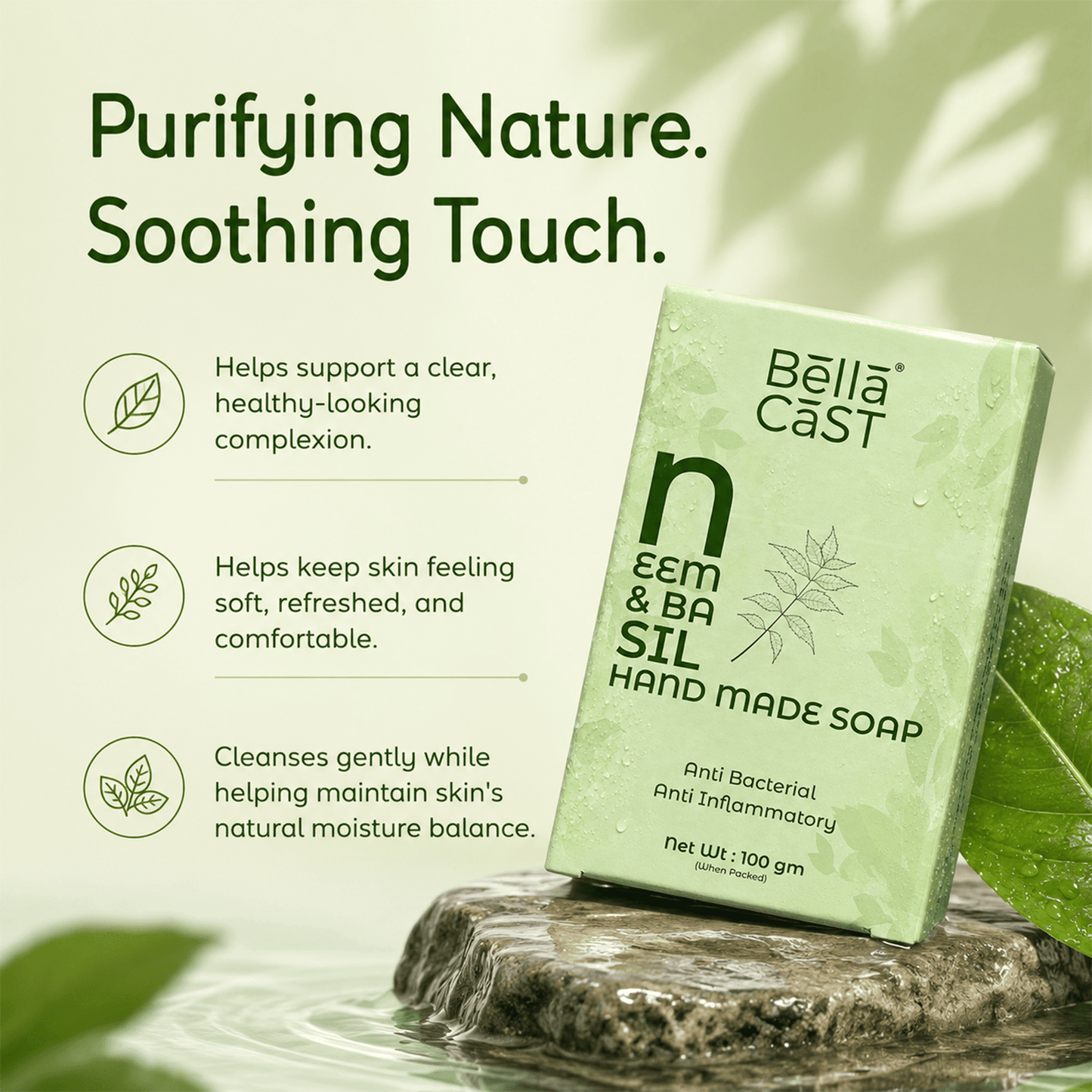 Neem & Basil Handmade Soap