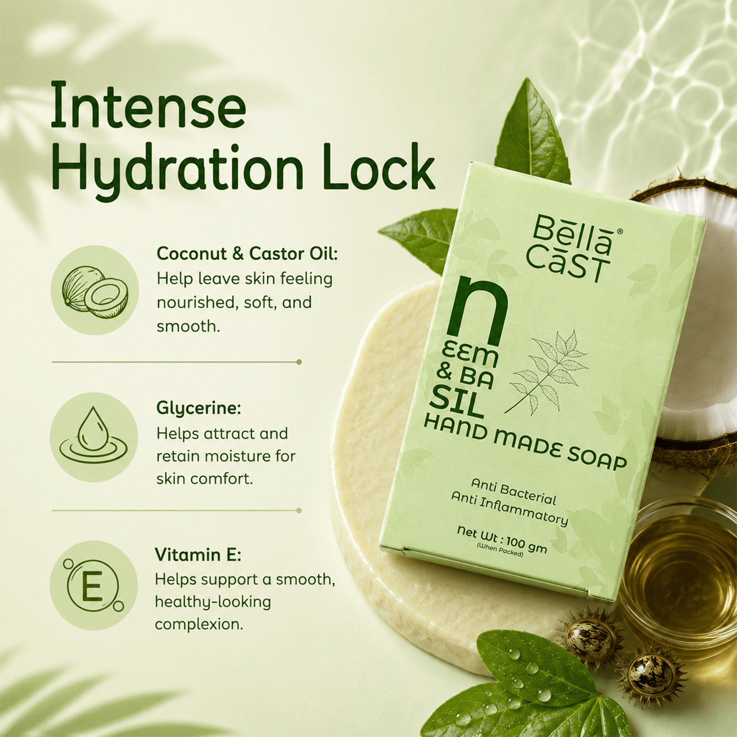 Neem & Basil Handmade Soap