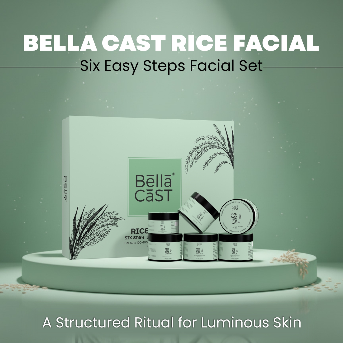 Rice Facial Kit For Glow Skin Care