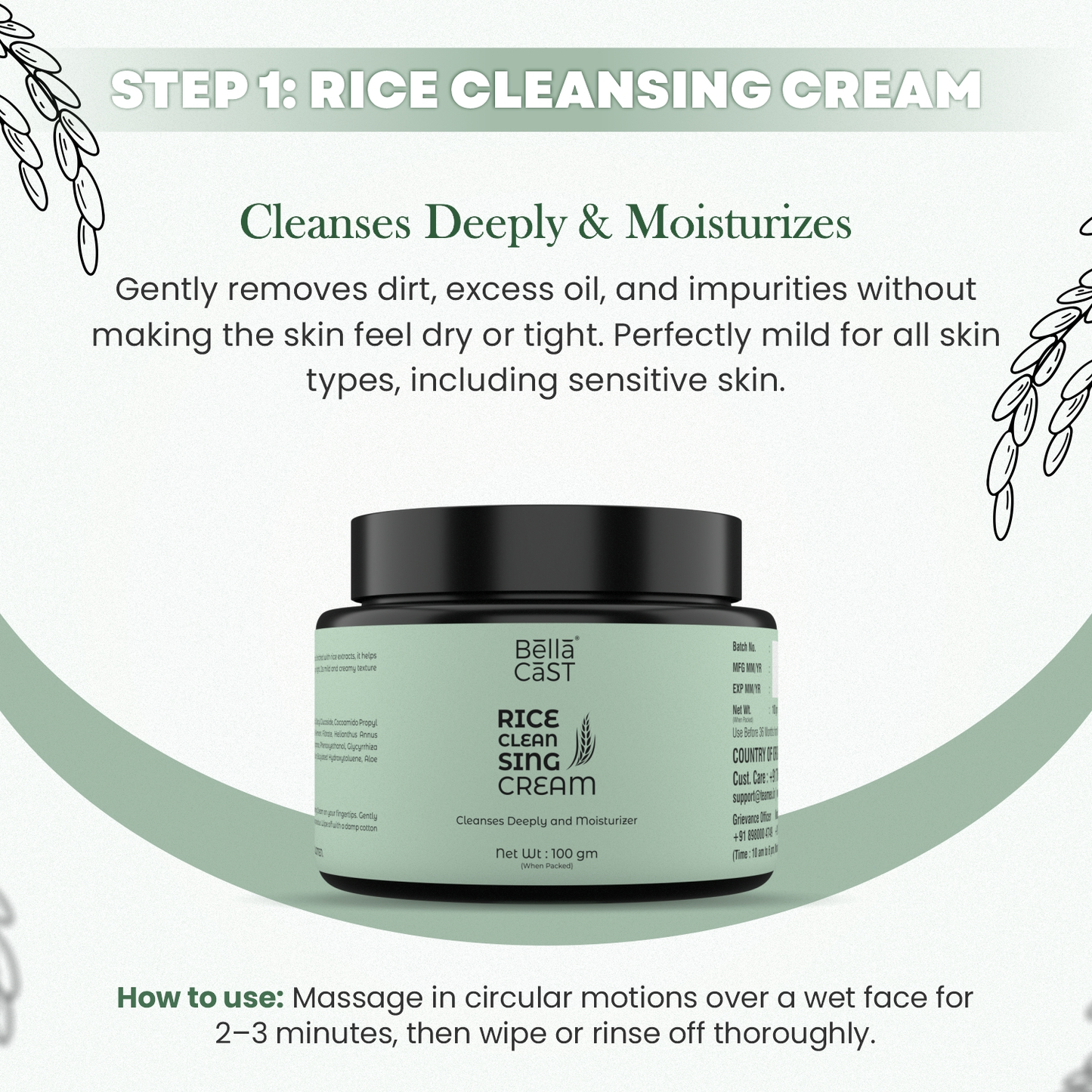 Rice Facial Kit For Glow Skin Care