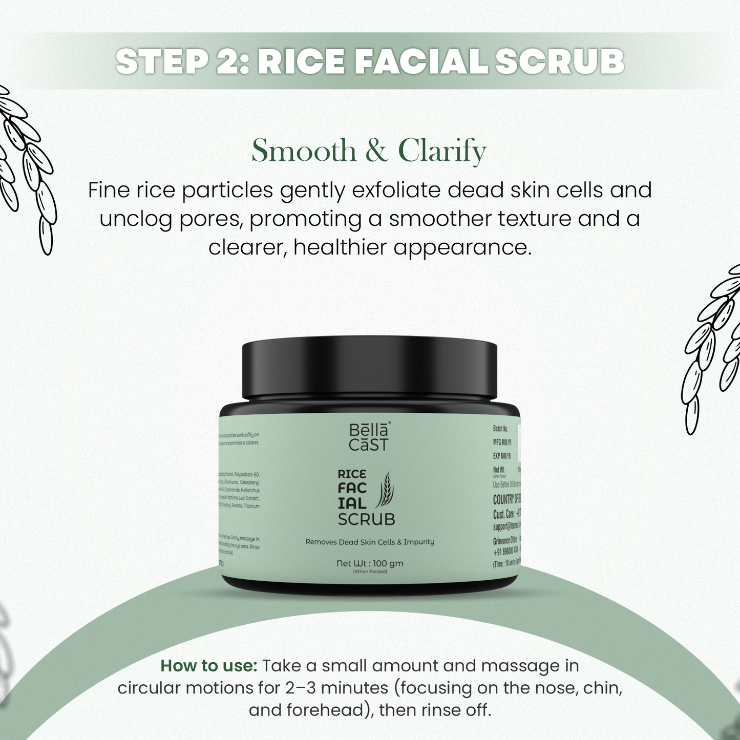 Rice Facial Kit For Glow Skin Care